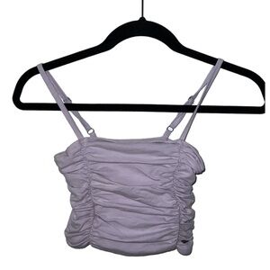Hollister lavender ruched cropped tank C16
